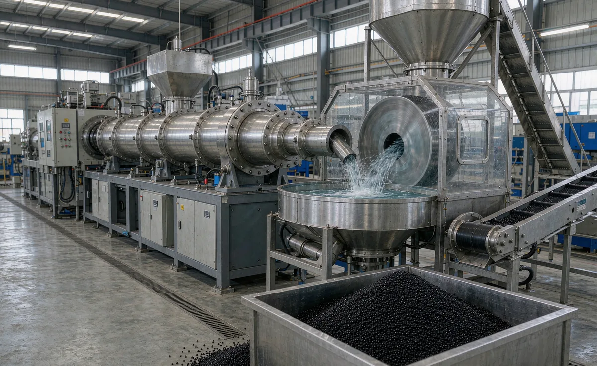Twin-screw production line